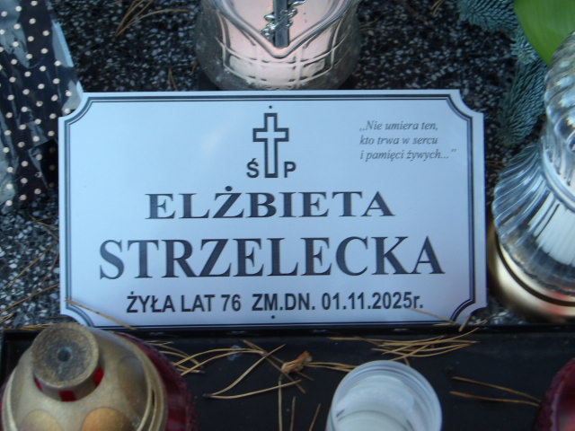 Grób Elżbieta Strzelecka