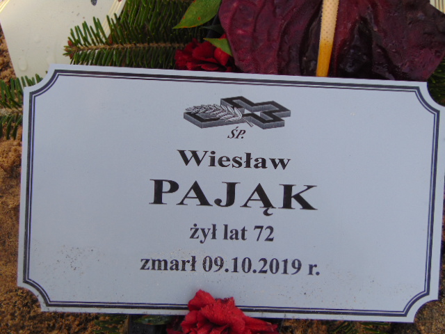 Grób Wiesław Pająk