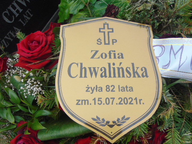 Grób Zofia Chwalińska