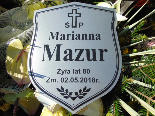 Grób Marianna Mazur
