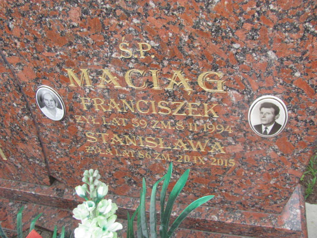Grób Stanisława Maciąg