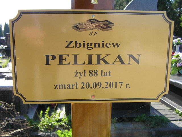 Grób Zbigniew Pelikan