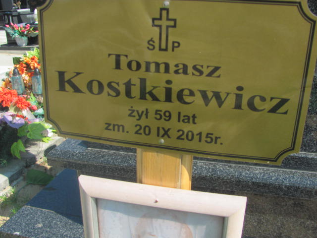 Grób Tomasz Kostkiewicz
