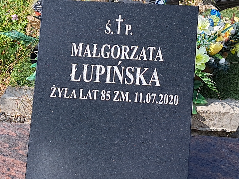 Grób Małgorzata Łupińska