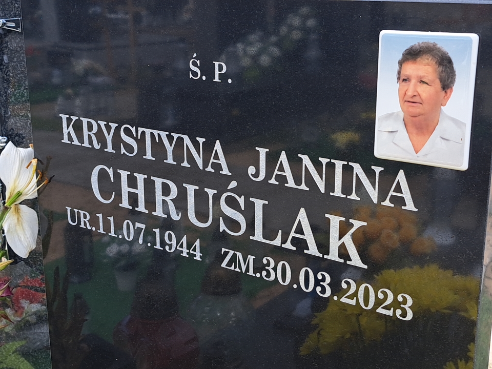 Grób Krystyna Chruślak