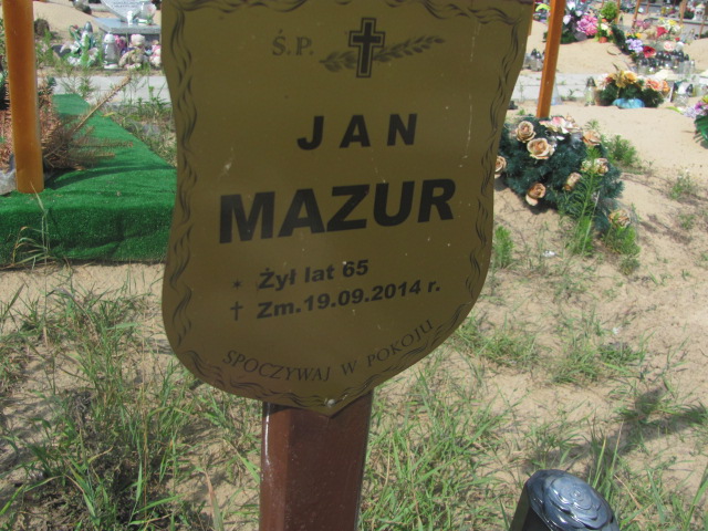Grób Jan Mazur
